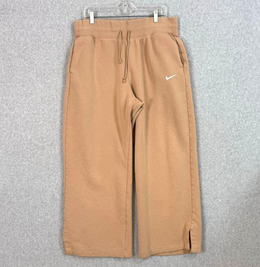 Nike Phoenix High Waist Wide Leg Fleece Pants Size XL Athleisure Sportswear